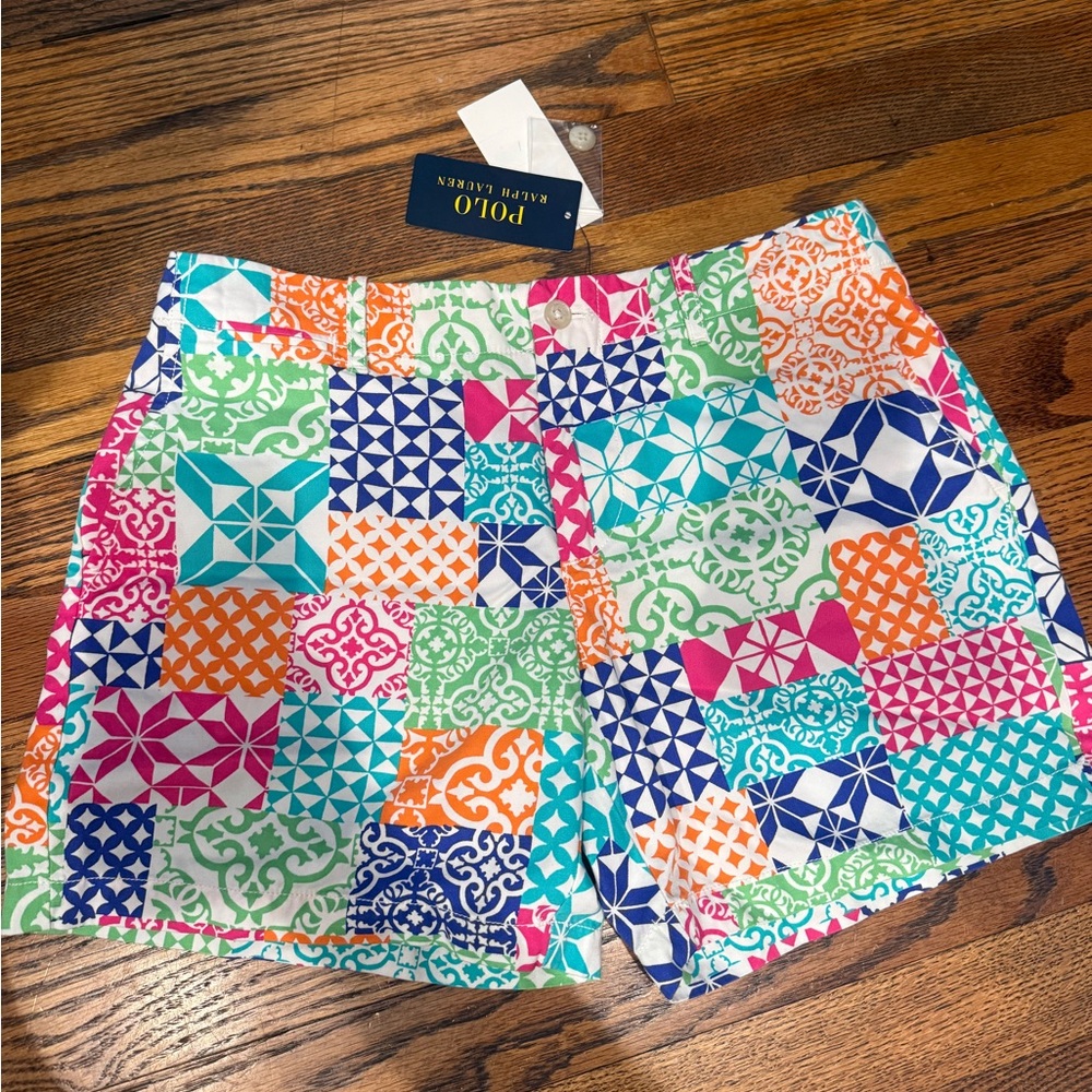 Ralph Lauren Multicolor Patchwork Shorts NWT - image 1